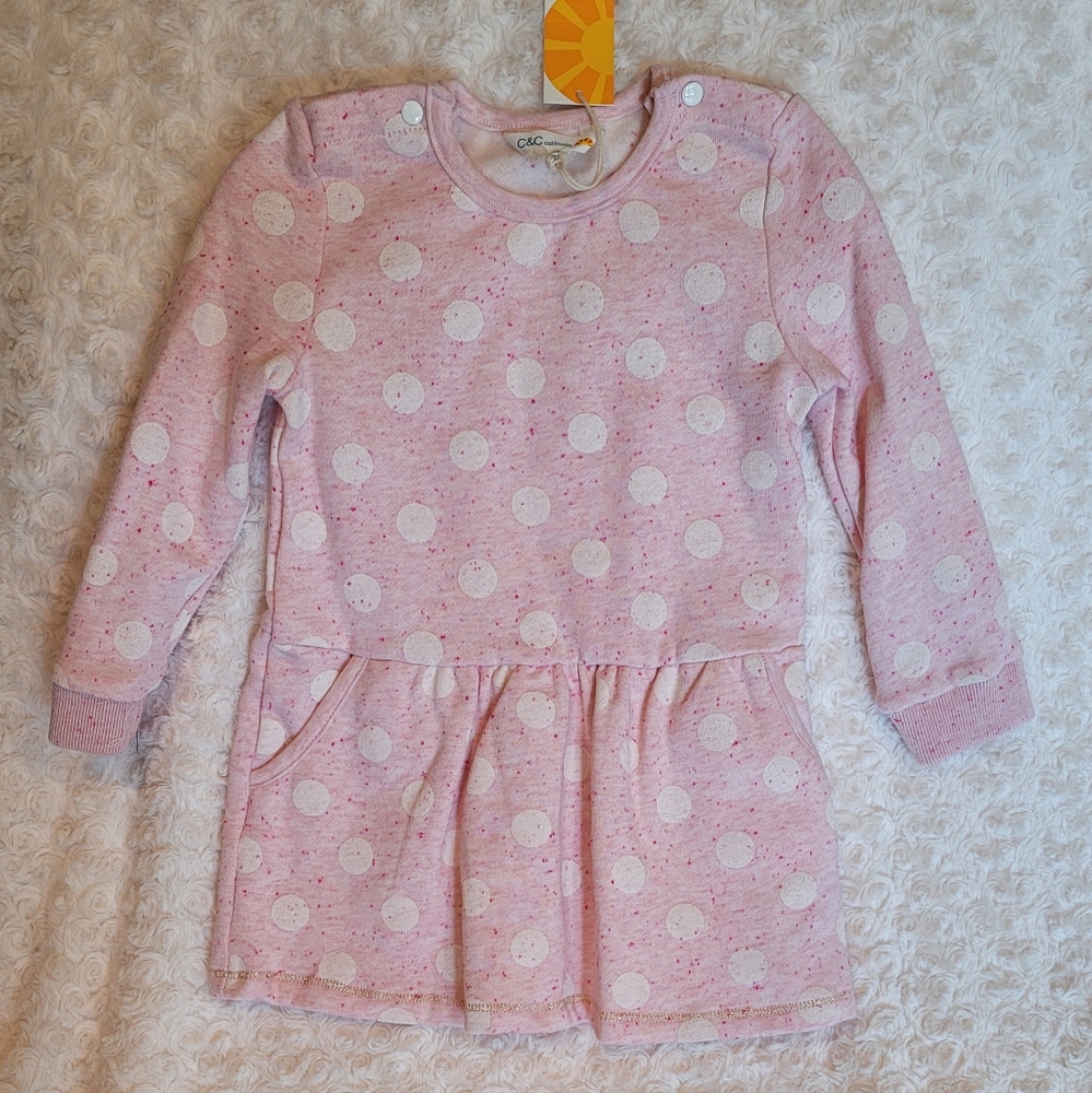 C&C Calif. | Polka-dot sweater dress